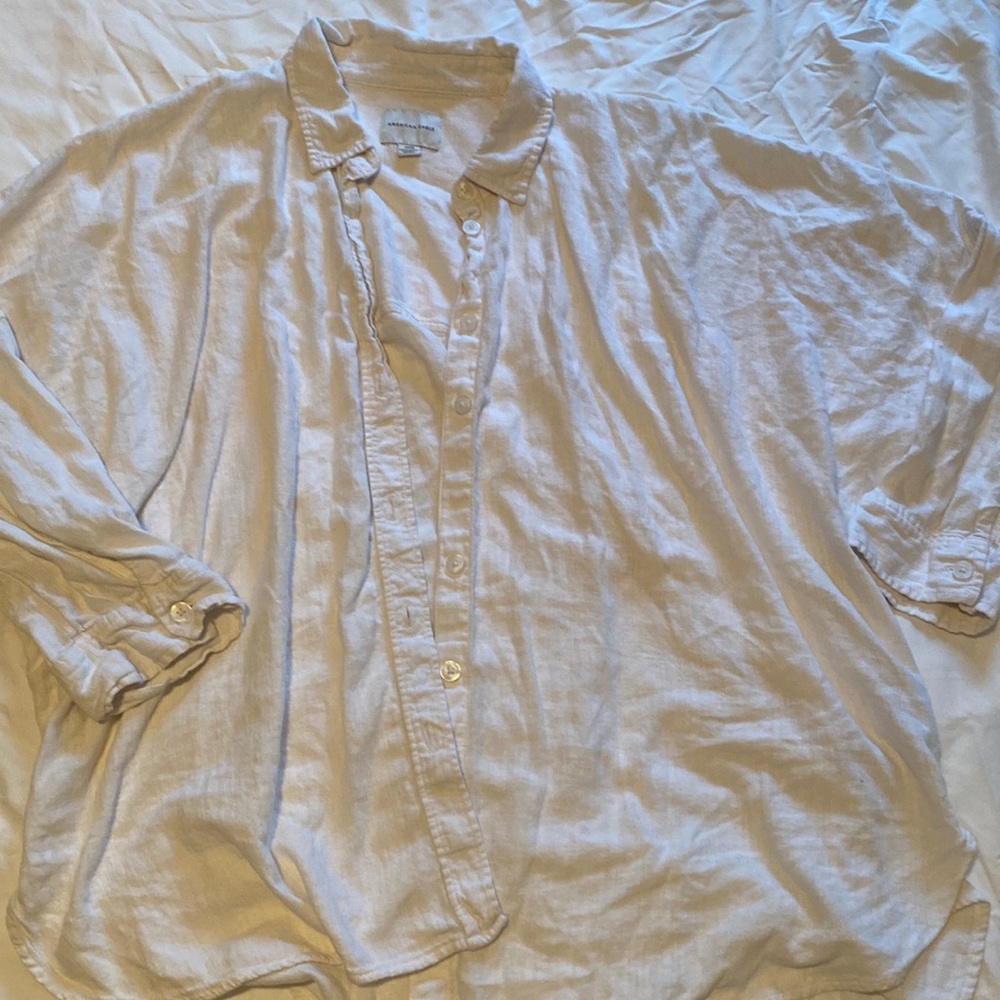 Oversized American Eagle white button down